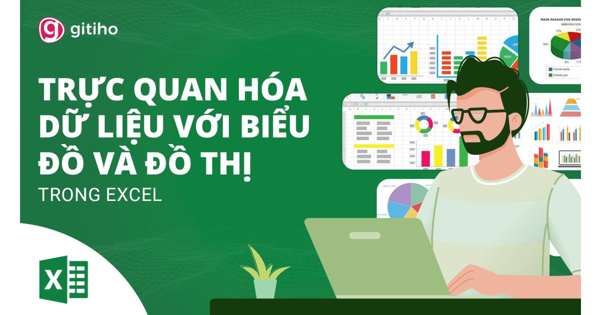 EXG07: Trực quan Báo cáo, Dữ liệu với Biểu đồ, Đồ thị bằng Excel (Excel Data Visualization)