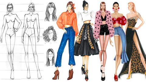 Fashion Design Drawing Course from Beginner to Advanced