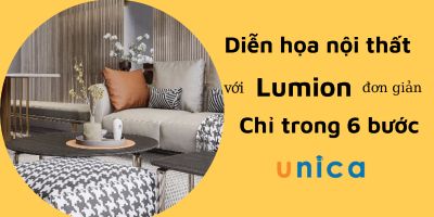 Diễn họa nội thất lumion đơn giản chỉ trong 6 bước